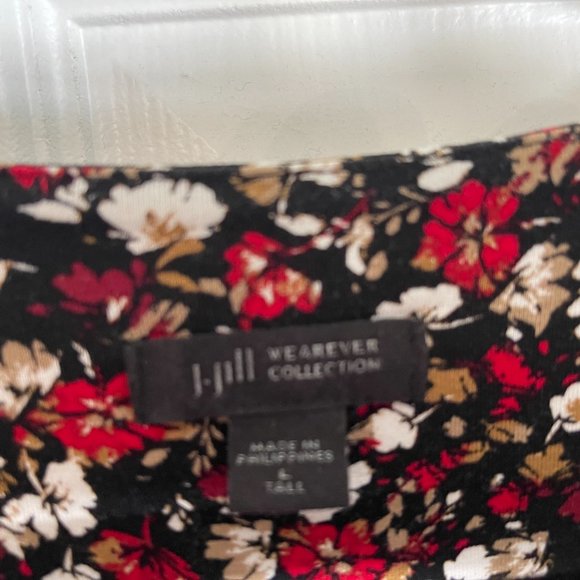 Black & Red Floral J Jill Wearever Dress - Picture 2 of 2